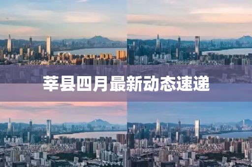 莘縣四月最新動態速遞