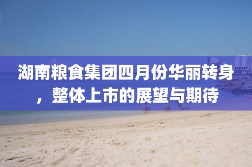 湖南糧食集團四月份華麗轉身，整體上市的展望與期待