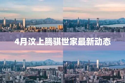 4月汶上騰騏世家最新動態