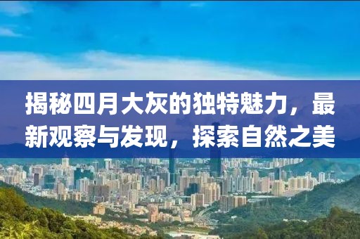 揭秘四月大灰的獨特魅力，最新觀察與發現，探索自然之美