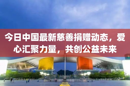 今日中國最新慈善捐贈動態，愛心匯聚力量，共創公益未來
