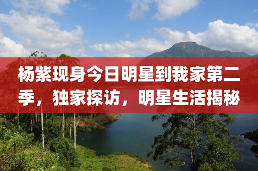 楊紫現身今日明星到我家第二季，獨家探訪，明星生活揭秘