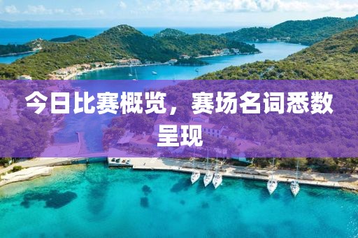 今日比賽概覽，賽場名詞悉數呈現