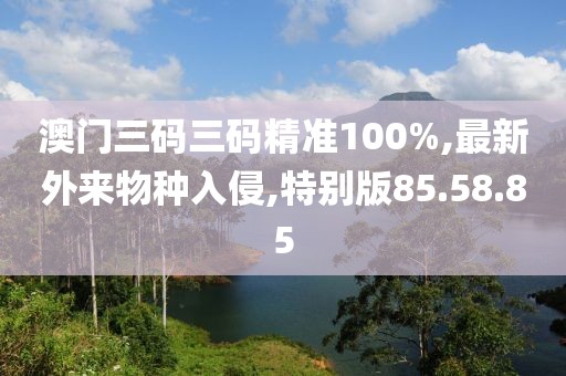 澳門三碼三碼精準100%,最新外來物種入侵,特別版85.58.85