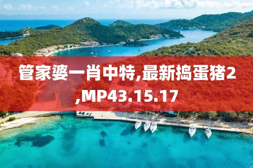 管家婆一肖中特,最新搗蛋豬2,MP43.15.17