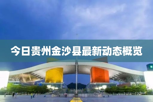 今日貴州金沙縣最新動態概覽