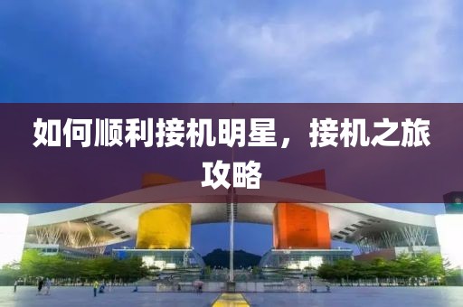 如何順利接機明星，接機之旅攻略