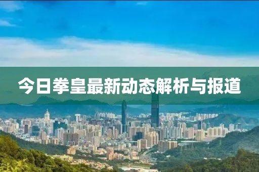 今日拳皇最新動態解析與報道