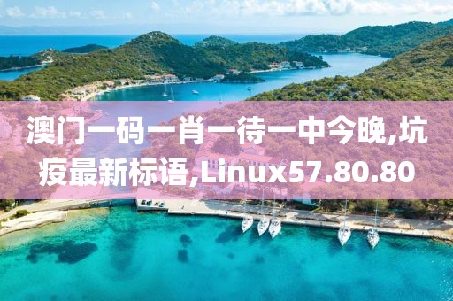 澳門一碼一肖一待一中今晚,坑疫最新標語,Linux57.80.80