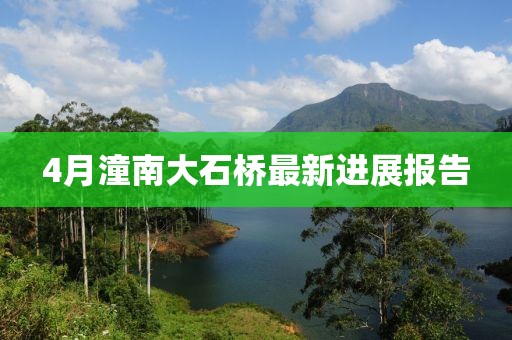 4月潼南大石橋最新進展報告