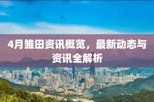 4月雛田資訊概覽，最新動態與資訊全解析