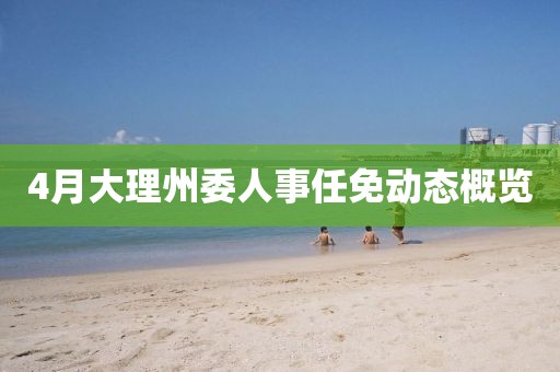 4月大理州委人事任免動態概覽