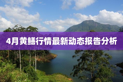4月黃鱔行情最新動態報告分析