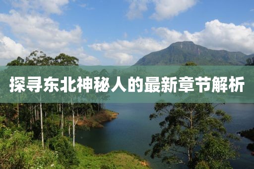 探尋東北神秘人的最新章節解析
