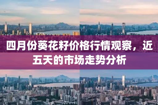 四月份葵花籽價格行情觀察，近五天的市場走勢分析