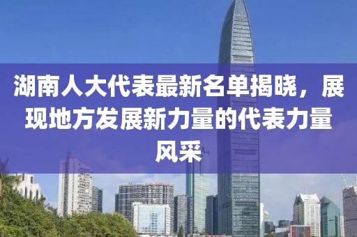湖南人大代表最新名單揭曉，展現地方發展新力量的代表力量風采