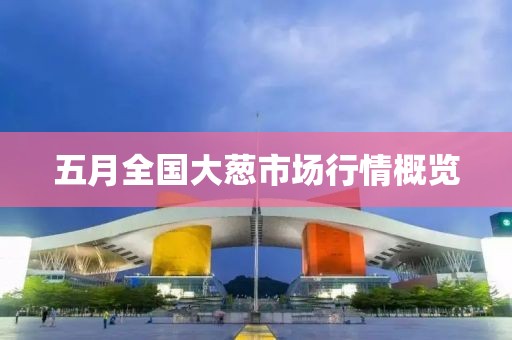五月全國大蔥市場行情概覽