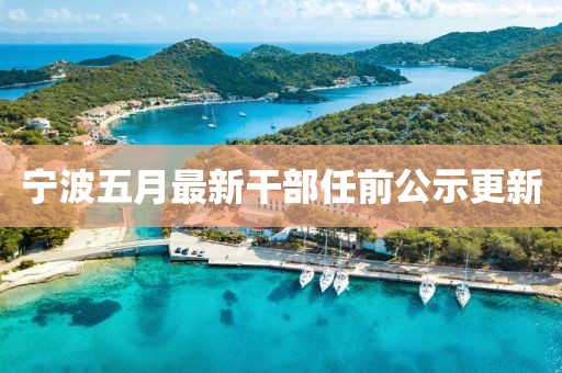 寧波五月最新干部任前公示更新