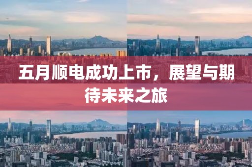 五月順電成功上市，展望與期待未來之旅