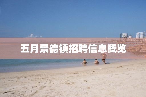 五月景德鎮招聘信息概覽