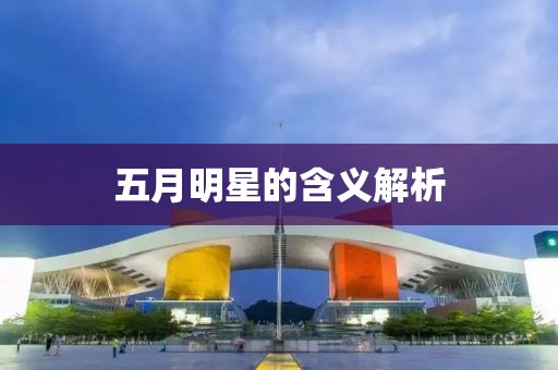五月明星的含義解析