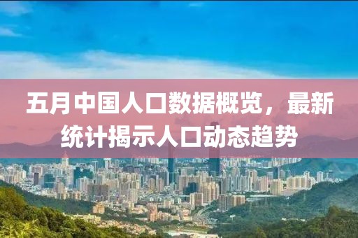 五月中國人口數據概覽，最新統計揭示人口動態趨勢