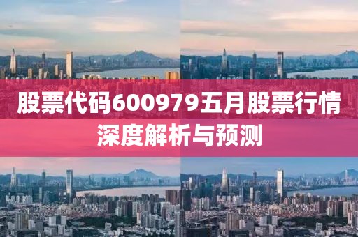 股票代碼600979五月股票行情深度解析與預測