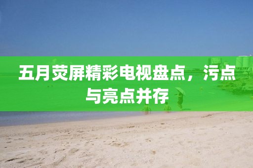 五月熒屏精彩電視盤點，污點與亮點并存