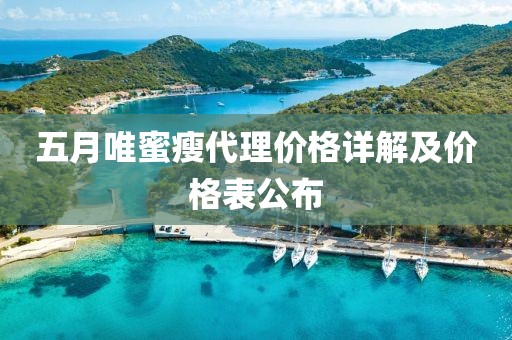 五月唯蜜瘦代理價格詳解及價格表公布