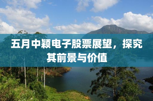 五月中穎電子股票展望，探究其前景與價值