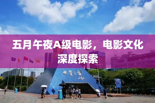 五月午夜A級電影，電影文化深度探索