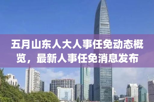 五月山東人大人事任免動態概覽，最新人事任免消息發布