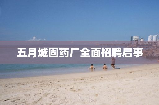 五月城固藥廠全面招聘啟事