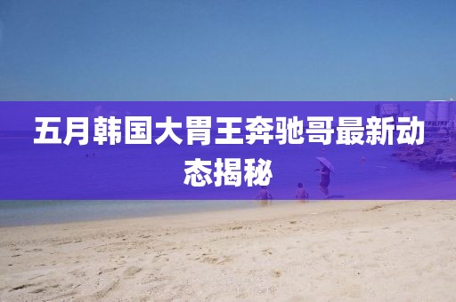 五月韓國大胃王奔馳哥最新動態揭秘