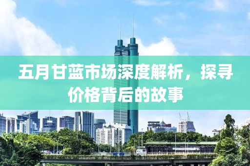 五月甘藍市場深度解析，探尋價格背后的故事
