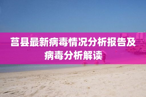 莒縣最新病毒情況分析報告及病毒分析解讀