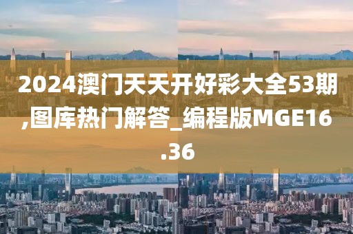 2024澳門天天開好彩大全53期,圖庫熱門解答_編程版MGE16.36