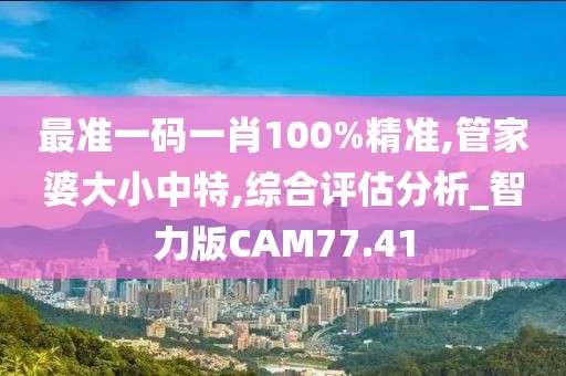 最準一碼一肖100%精準,管家婆大小中特,綜合評估分析_智力版CAM77.41