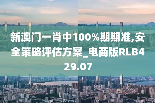 新澳門一肖中100%期期準,安全策略評估方案_電商版RLB429.07