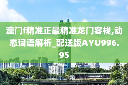 澳門f精準正最精準龍門客棧,動態詞語解析_配送版AYU996.95
