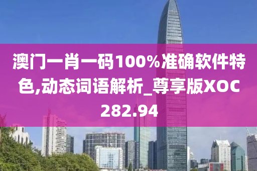 澳門一肖一碼100%準確軟件特色,動態詞語解析_尊享版XOC282.94