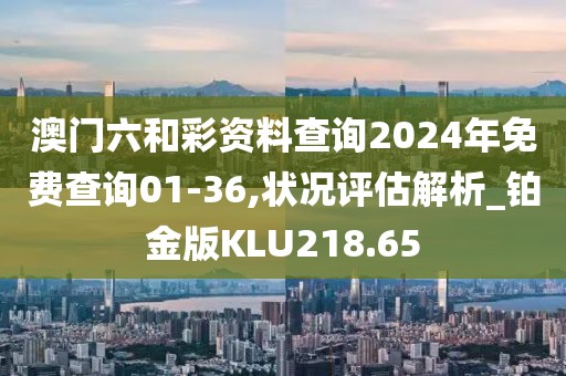 澳門六和彩資料查詢2024年免費查詢01-36,狀況評估解析_鉑金版KLU218.65