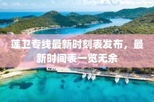 蓮衛專線最新時刻表發布，最新時間表一覽無余