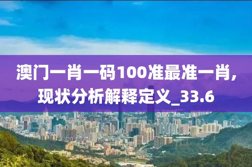 澳門一肖一碼100準最準一肖,現狀分析解釋定義_33.6