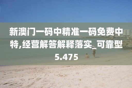 新澳門一碼中精準一碼免費中特,經營解答解釋落實_可靠型5.475
