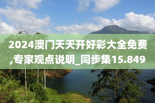 2024澳門天天開好彩大全免費,專家觀點說明_同步集15.849