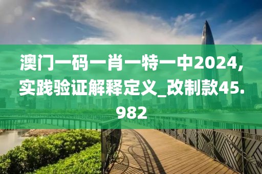 澳門一碼一肖一特一中2024,實踐驗證解釋定義_改制款45.982