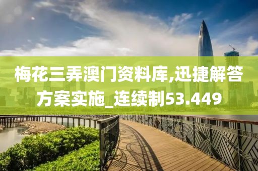 梅花三弄澳門資料庫,迅捷解答方案實施_連續制53.449
