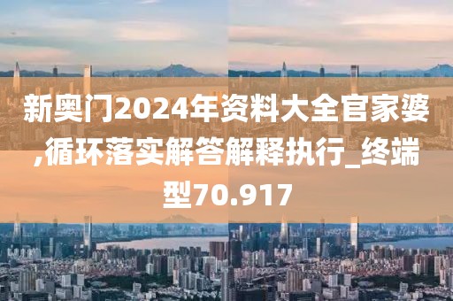 新奧門2024年資料大全官家婆,循環落實解答解釋執行_終端型70.917