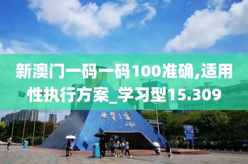新澳門一碼一碼100準確,適用性執行方案_學習型15.309